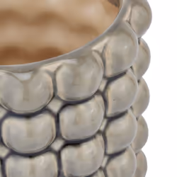 Seville Collection Grey Bubble Planter