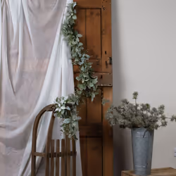 Winter Garland With Lambs Ear And Wax Flower
