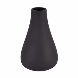 Black Tapered Glass Vase