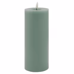 Luxe Collection Melt Effect 3.5x9 Sage LED Wax Candle