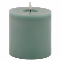 Luxe Collection Melt Effect 5x5 Sage LED Wax Candle
