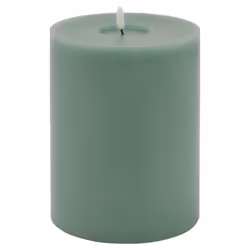 Luxe Collection Melt Effect 6x8 Sage LED Wax Candle