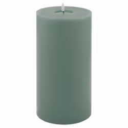 Luxe Collection Melt Effect 6x12 Sage LED Wax Candle