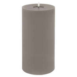 Luxe Collection Melt Effect 6x12 Grey LED Wax Candle