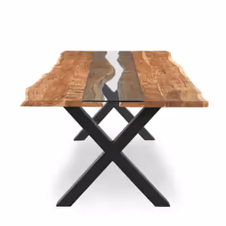 Live Edge Collection Large River Dining Table