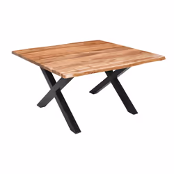 Live Edge Collection Large Square Dining Table
