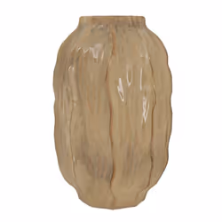 Sabbia Collection Tall Seed Pod Vase - Ceramic - L22 x W22 x H37 cm - Brown