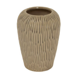 Pallida Collection Medium Fleck Vase - Ceramic - L18 x W18 x H24 cm - Brown