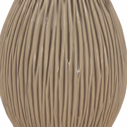 Pallida Collection Large Bulbous Fleck Vase - Ceramic - L18 x W18 x H28 cm - Brown