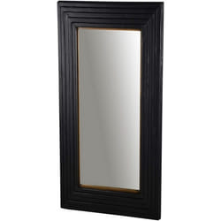 Lennox Wall Mirror - Wood - L6 x W77 x H123 cm - Black