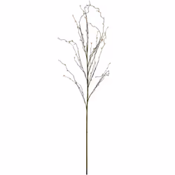Hill Interiors Artificial White Willow Flower Stem