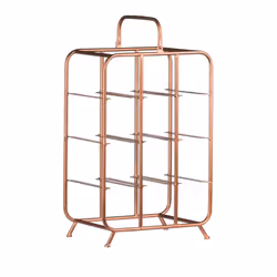 Hill Interiors 18867, 9 bottle(s), Metal, Copper, Floor wine rack
