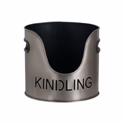 Log's & Kindling Buckets + Matchstick Holder In Pewter