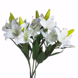 Hill Interiors White Lily Stem