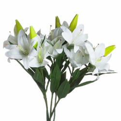 Hill Interiors White Lily Stem