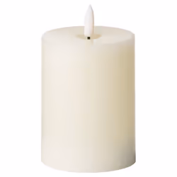 Hill Interiors Luxe Collection Natural Glow 3 X 4 LED Ivory Candle