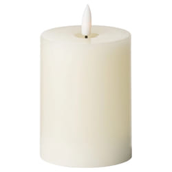 Hill Interiors Luxe Collection Natural Glow 3 X 4 LED Ivory Candle
