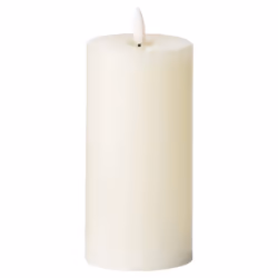 Hill Interiors Luxe Collection Natural Glow 3 x 6 LED Ivory Candle