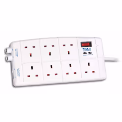 SLx 7 Way Surge Protector Mains Extension Socket Lead 1.8m UK 76950R