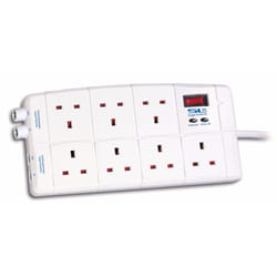 SLx 7 Way Surge Protector Mains Extension Socket Lead 1.8m UK 76950R