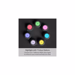 White Noise Machine with Nightlight, Portable Rechargeable White Noise Machine for Babies and Adults, Relaxation and Meditation Sounds Calming Sl