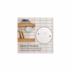 Extension Lead with USB Slots, 1m, Multi USB Plug, Surge Protected, 6 x UK Plug Sockets, 2 x USB Sockets, Phone & Tablet Charging Home Office