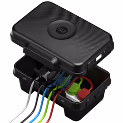 Weatherproof Electrical Box, Outdoor Extension Leads, Reels, Transformers, Fuse Box Cover, 5x Cable Outlets, IP56 Water-Resis ...