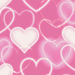 Arthouse Neon Heart Wall Pink Wallpaper Stylish Children's Bedroom Feature Wall