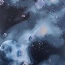 Arthouse Out of This World Navy Wallpaper Space Planets Vinyl