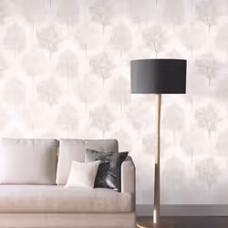 Arthouse Wonderland Tree Pattern Wallpaper Silhouette Forest Stripe Glitter Roll[NATURAL 256702]