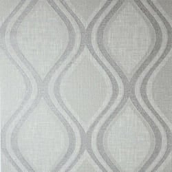 Arthouse Curve Ogee Wallpaper Geometric Wave Paste The Wall Vinyl Heavyweight - 295101 Grey