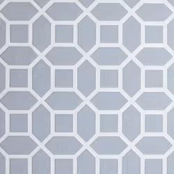 Hotel Luxe Origin Gunmetal Wallpaper Geometric Grey White Glitter Metallic Embossed Vinyl