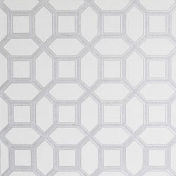 Arthouse Luxe Origin White Silver Wallpaper 295603