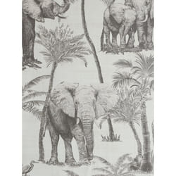 Safari Elephant Wallpaper Charcoal Arthouse 296700