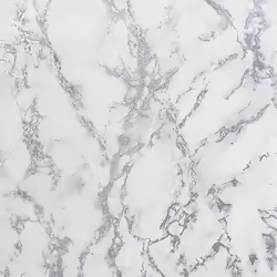 Carrara Marble Wallpaper White Grey Silver Glitter Shimmer Embossed Metallic
