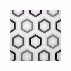 Ikat Geometric Wallpaper Arthouse Retro Grey Charcoal White Textured Vinyl