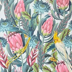 Rainforest Escape Wallpaper Green / Pink Arthouse 297905