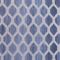 Radiance Trellis Wallpaper Arthouse Navy Textured Heavyweight Vinyl Metallic