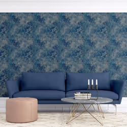 Arthouse Modern Raffia Navy Natural Wallpaper 298602