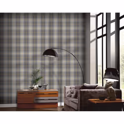 Arthouse Country Tartan Orche Grey Wallpaper 299000