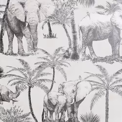Arthouse Artistick Elephant Grove Charcoal Wallpaper Peel & Stick Self Adhesive