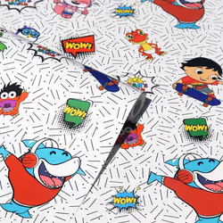 Children Cartoon Ryan's World Crew Superhero Bedroom Nursery Wallpaper