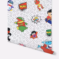 Children Cartoon Ryan's World Crew Superhero Bedroom Nursery Wallpaper
