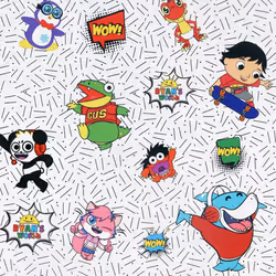 Children Cartoon Ryan's World Crew Superhero Bedroom Nursery Wallpaper