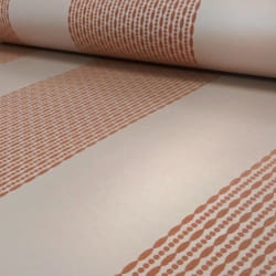 NEW ARTHOUSE SELINA STRIPE PATTERN AZTEC STRIPED METALLIC GLITTER WALLPAPER ROLL[COPPER 673500]