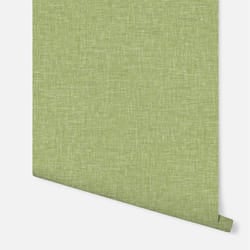Linen Texture Moss Green