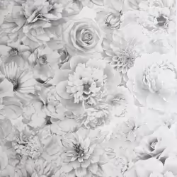 Glitter Bloom Silver