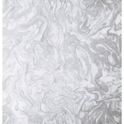 DUTCH WALLCOVERINGS Wallpaper Liquid Marble Grey Wall Covering Panel Sheet