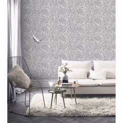 DUTCH WALLCOVERINGS Wallpaper Liquid Marble Grey Wall Covering Panel Sheet