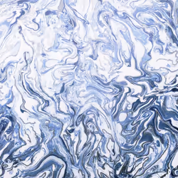 DUTCH WALLCOVERINGS Wallpaper Liquid Marble Blue Wall Covering Panel Sheet